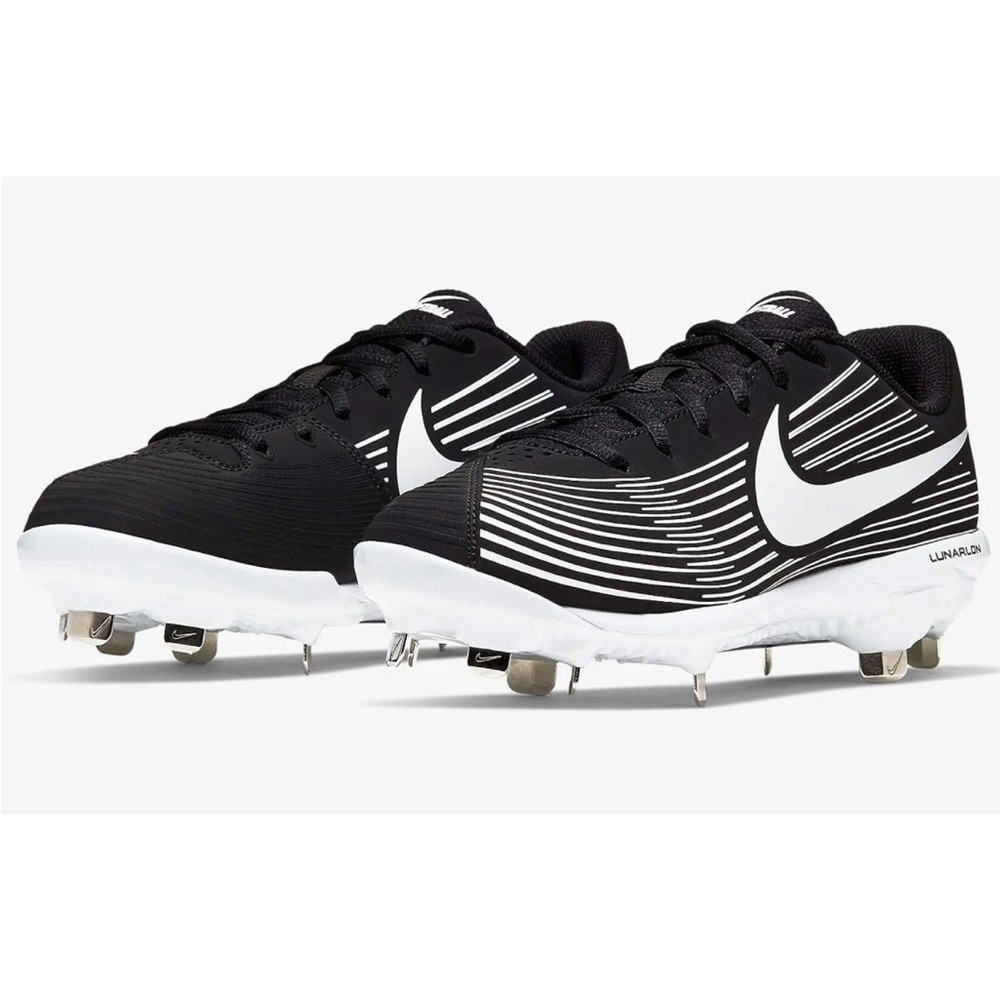 Nike New Lunarlon Hyper diamond 3 Varsity Black/White Size 10 softball NWT